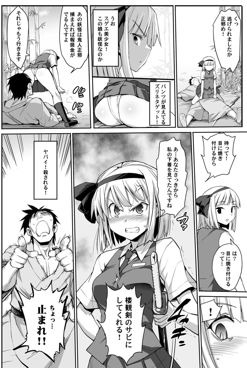 konpaku youmu (touhou) drawn by fyama