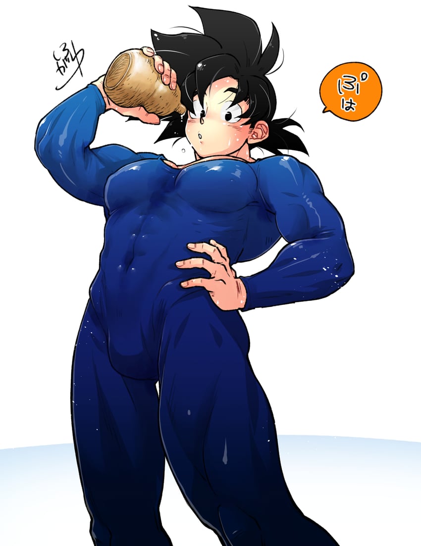 son goku (dragon ball and 1 more) drawn by shipa