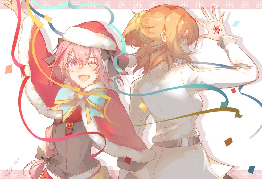 fujimaru ritsuka and astolfo (fate and 2 more) drawn by saihate_(d3)