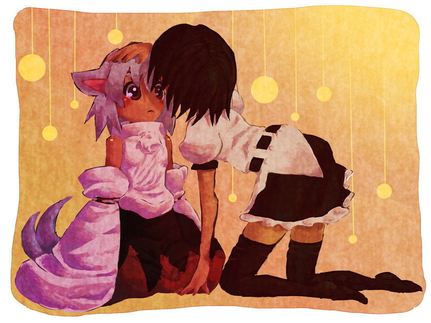 shameimaru aya and inubashiri momiji (touhou) drawn by culotte_(hosenrock)