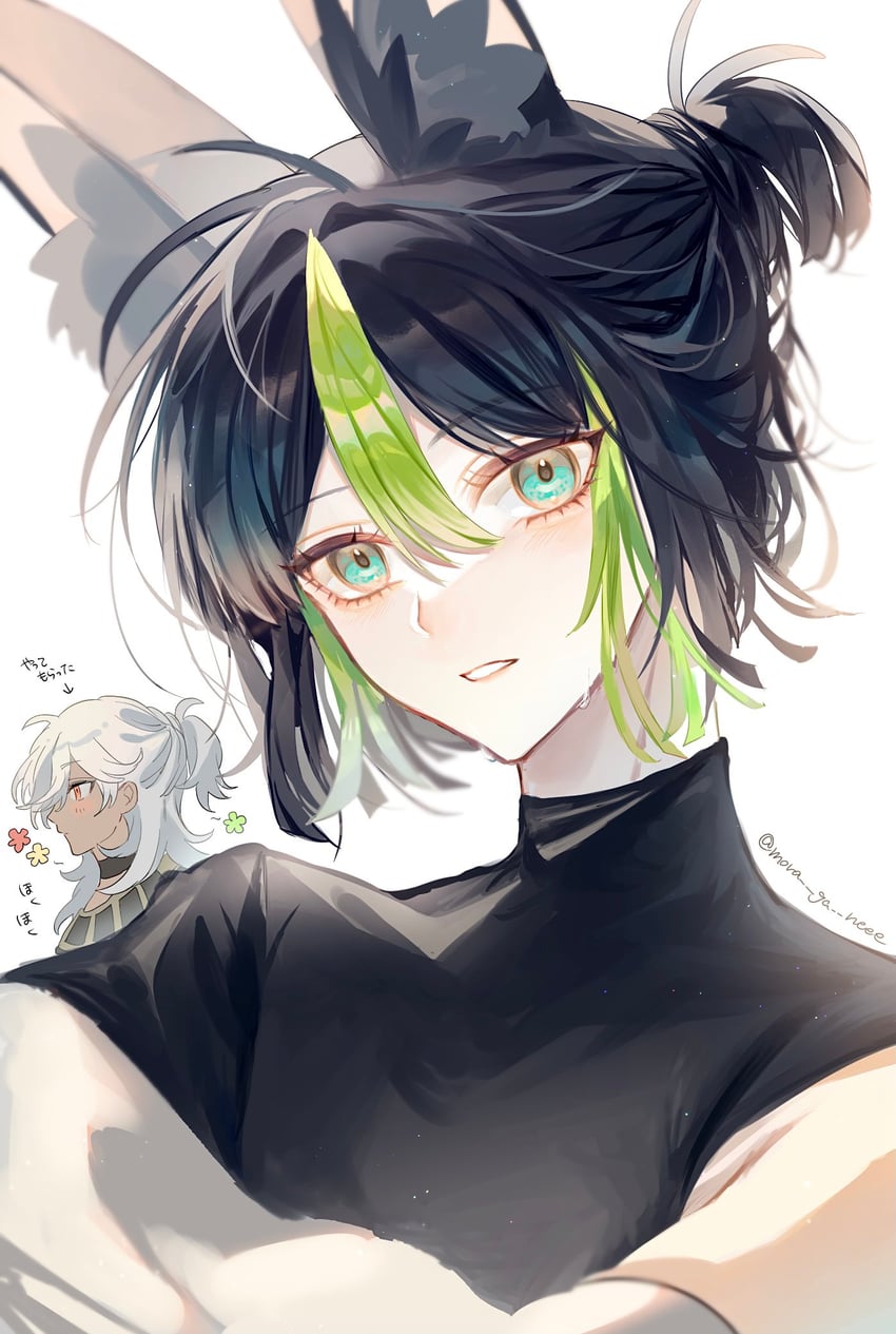 tighnari and cyno (genshin impact) drawn by mora_ga_nee