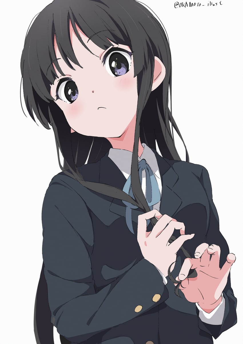 akiyama mio (k-on!) drawn by white_gorilla_(okamoto)