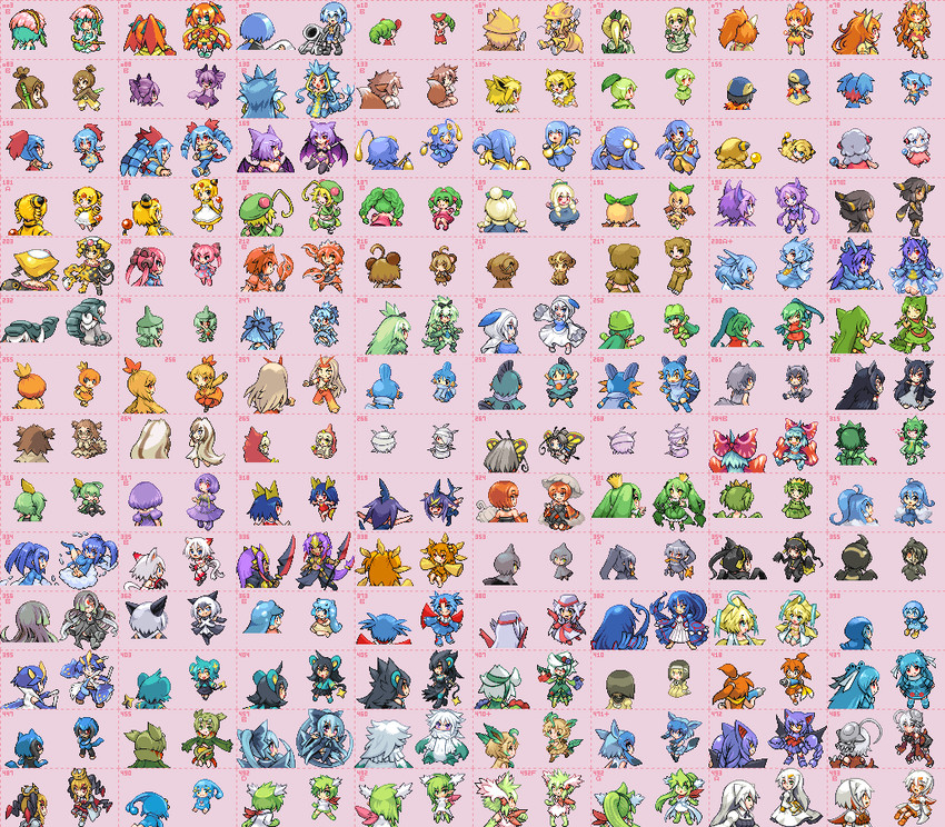 eevee, charizard, piplup, umbreon, glaceon, and 98 more (pokemon) drawn by aozane