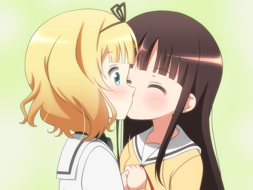 kirima syaro and ujimatsu chiya (gochuumon wa usagi desu ka?) drawn by hiraizumi_(mugenkidousha)