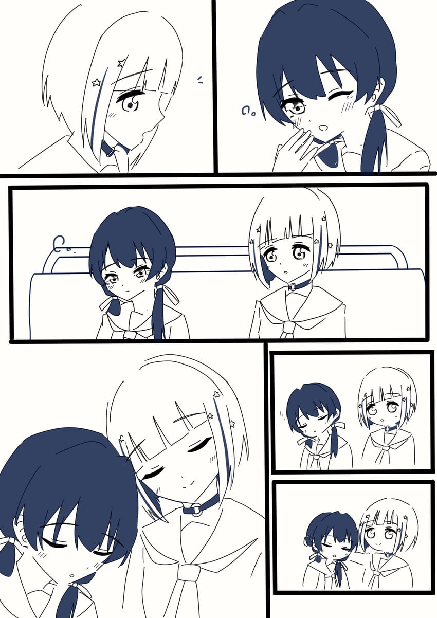 murano sayaka and yugiri tsuzuri (love live! and 1 more) drawn by magu_(cv_mgmgcup)