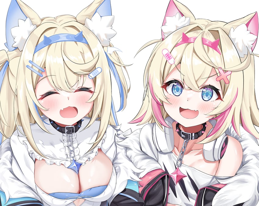 fuwawa abyssgard and mococo abyssgard (hololive and 1 more) drawn by yoshino_sakura_(0db5t510388113n)