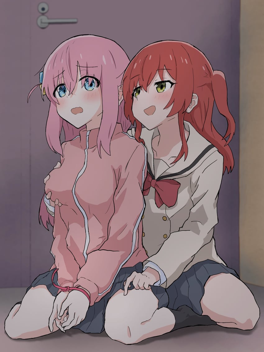 gotoh hitori and kita ikuyo (bocchi the rock!) drawn by mecha_kaku_man