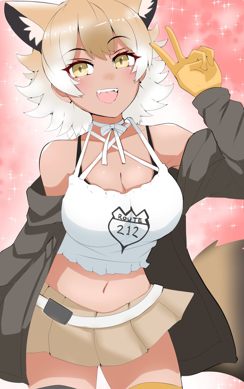 coyote (kemono friends and 1 more) drawn by nanoder and nanokumav