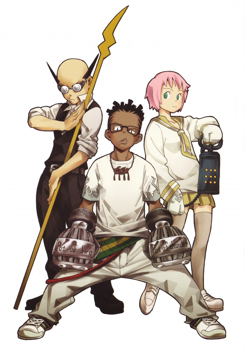 kim diehl, kilik lunge, jacquiline o lantern dupre, ox ford, harvar d eclair, and 2 more (soul eater) drawn by ohkubo_atsushi