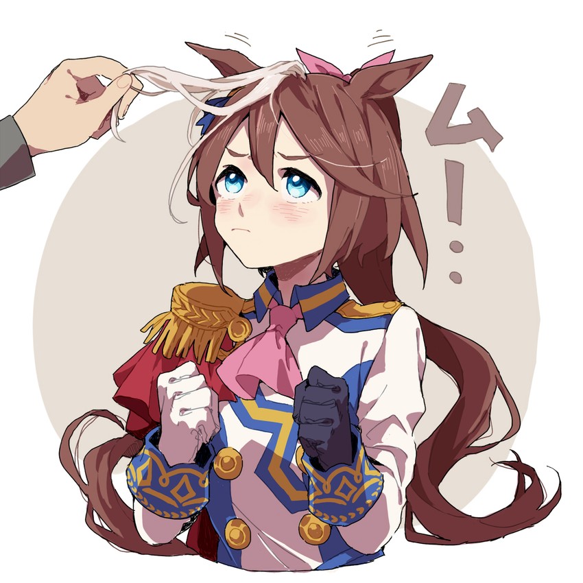 trainer and tokai teio (umamusume) drawn by ree_(re-19)