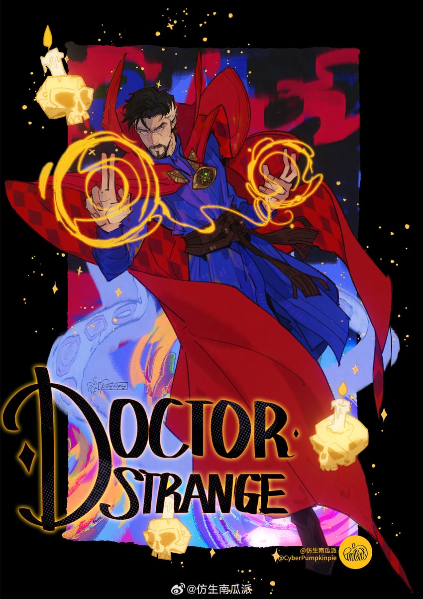 doctor strange (marvel and 1 more) drawn by cyberpumpkinpie