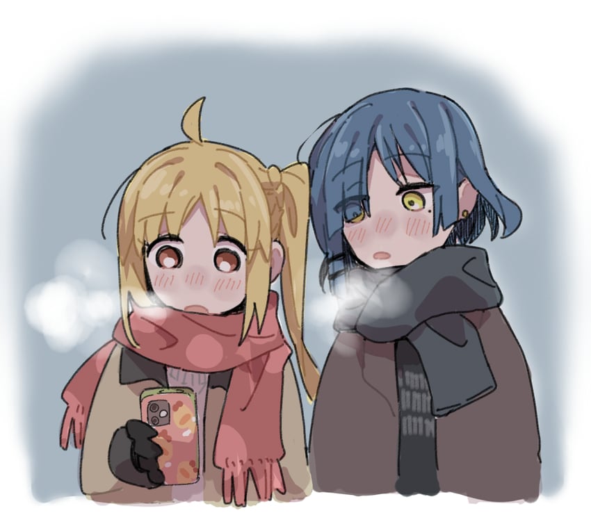 ijichi nijika and yamada ryo (bocchi the rock!) drawn by ree_(re-19)