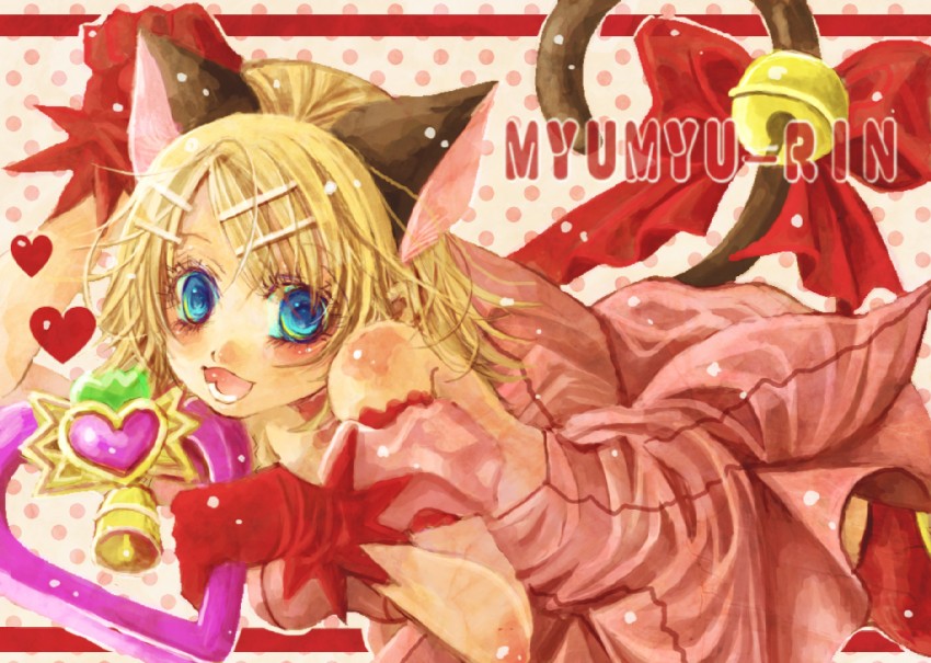 kagamine rin, momomiya ichigo, and mew ichigo (vocaloid and 1 more) drawn by ruuko_(artist)