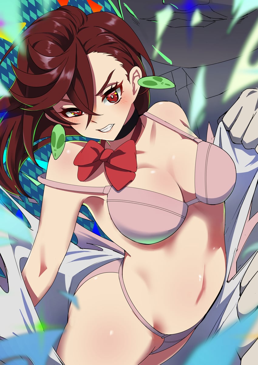 ayase momo and serpo (dandadan) drawn by yamada_otonari