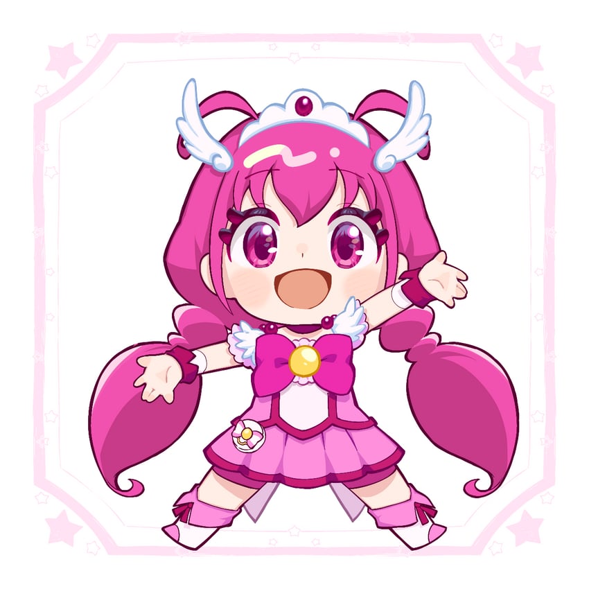 hoshizora miyuki and cure happy (precure and 1 more) drawn by plv_276