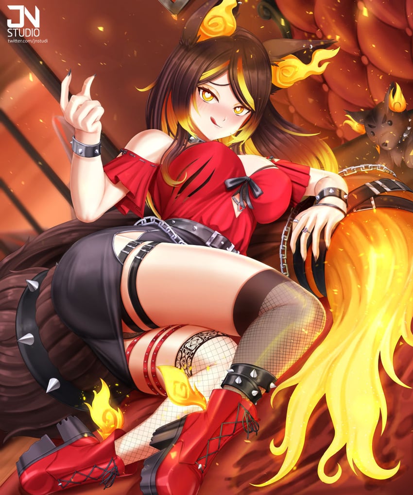 sinder (indie virtual youtuber) drawn by jnstudio