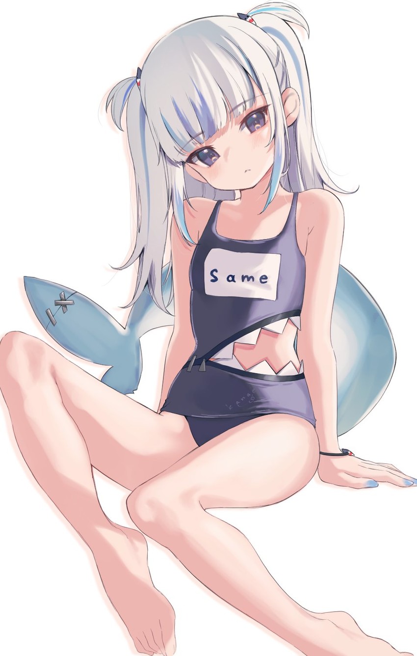 gawr gura (hololive and 1 more) drawn by kanae_(inorin05kanae)