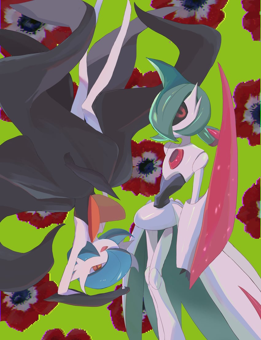 gardevoir, mega gardevoir, and iron valiant (pokemon) drawn by nouson