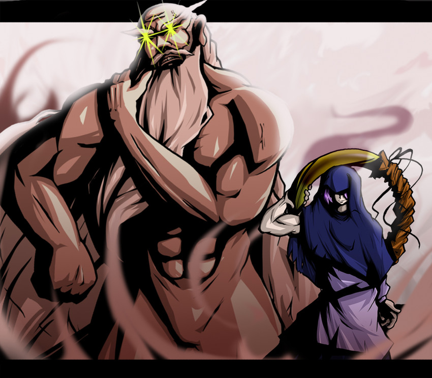 kumoi ichirin and unzan (touhou) drawn by canary4