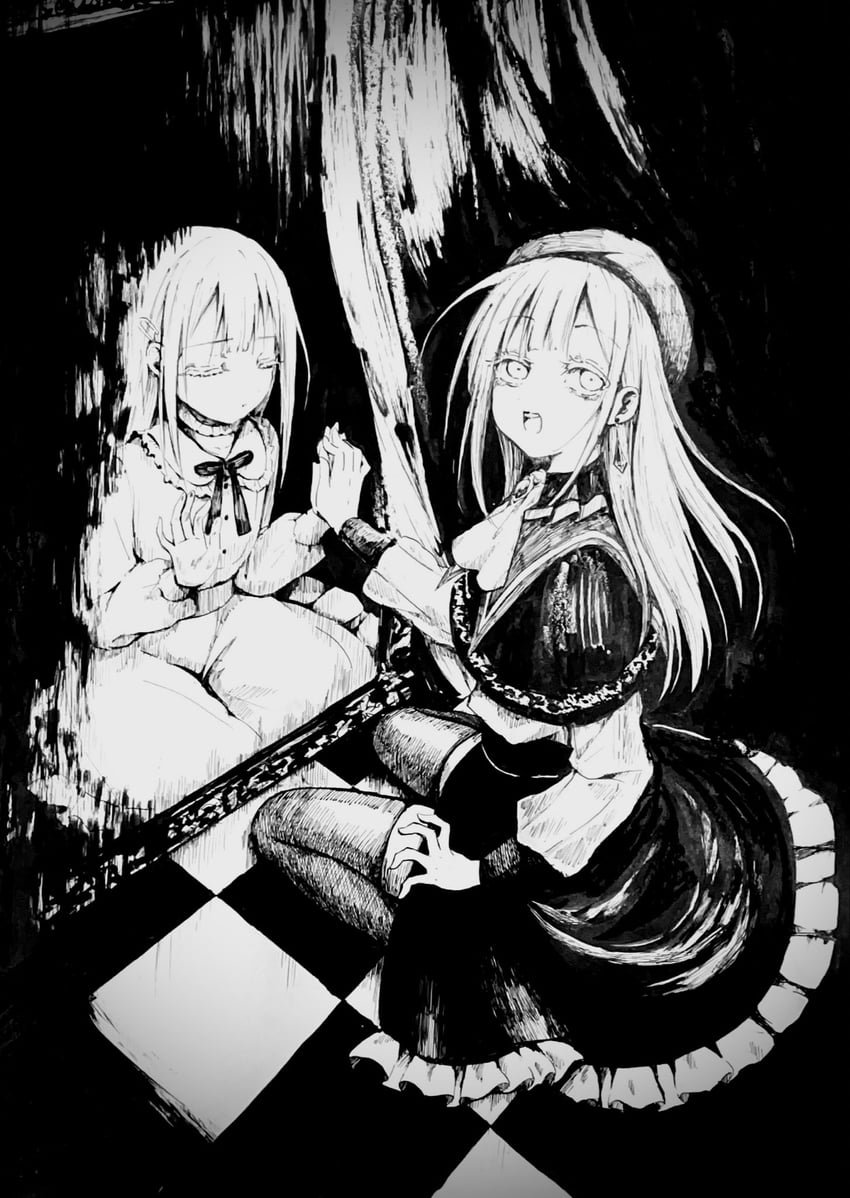 wakaba mutsumi and mortis (bang dream! and 1 more) drawn by taira_(tiririrt)