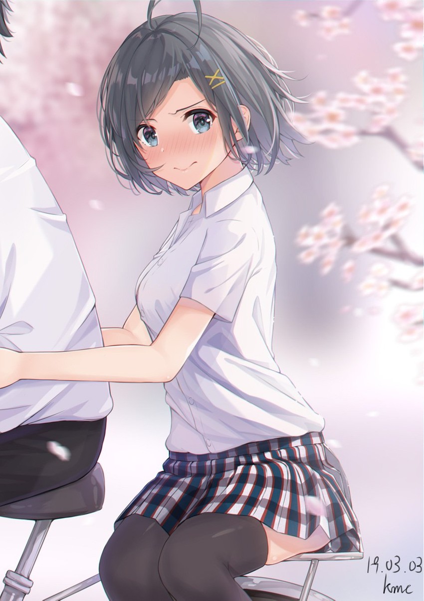 hikigaya komachi (yahari ore no seishun lovecome wa machigatteiru.) drawn by ikkyuutensaii
