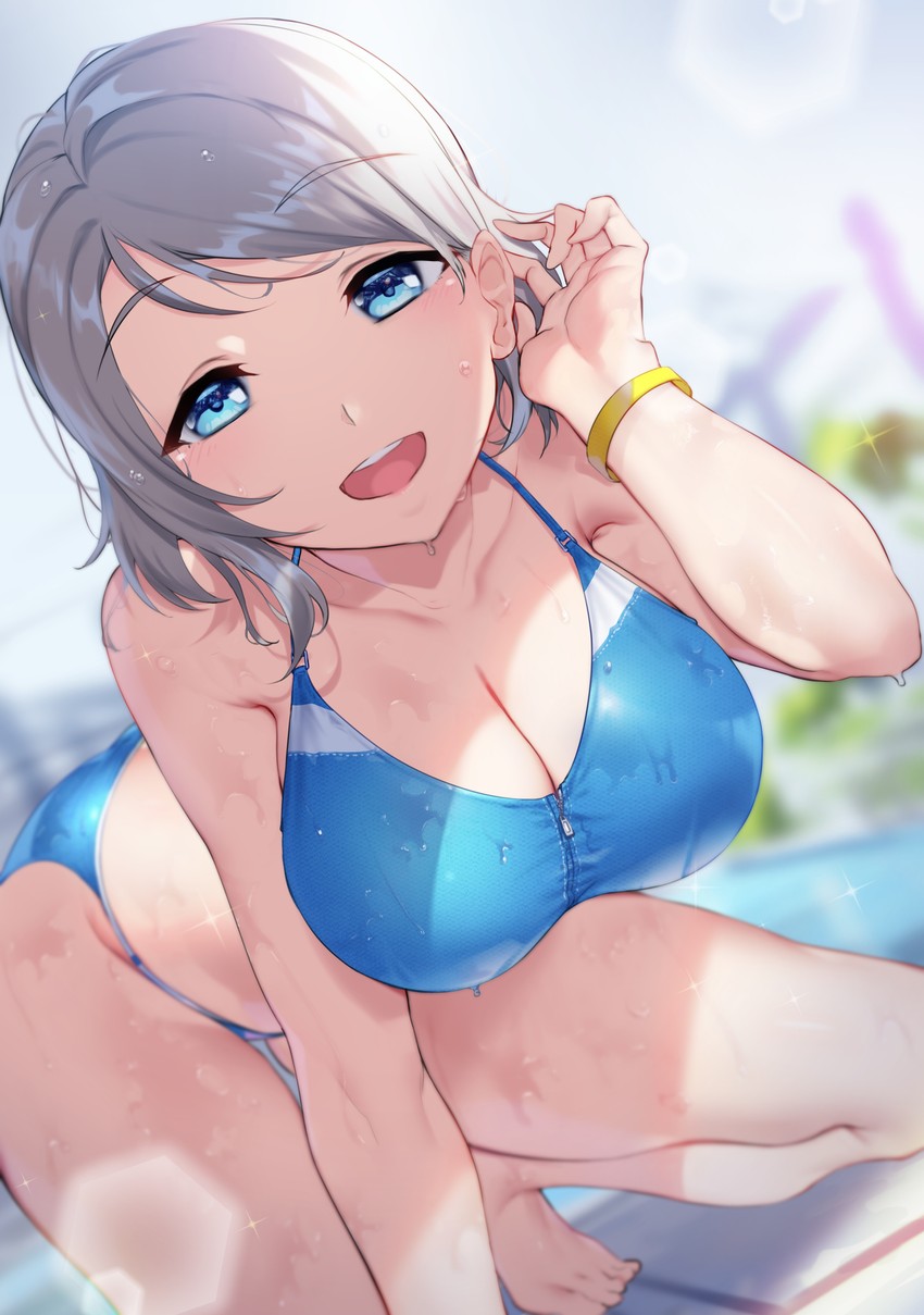 watanabe you (love live! and 1 more) drawn by yamaori_(yamaorimon)