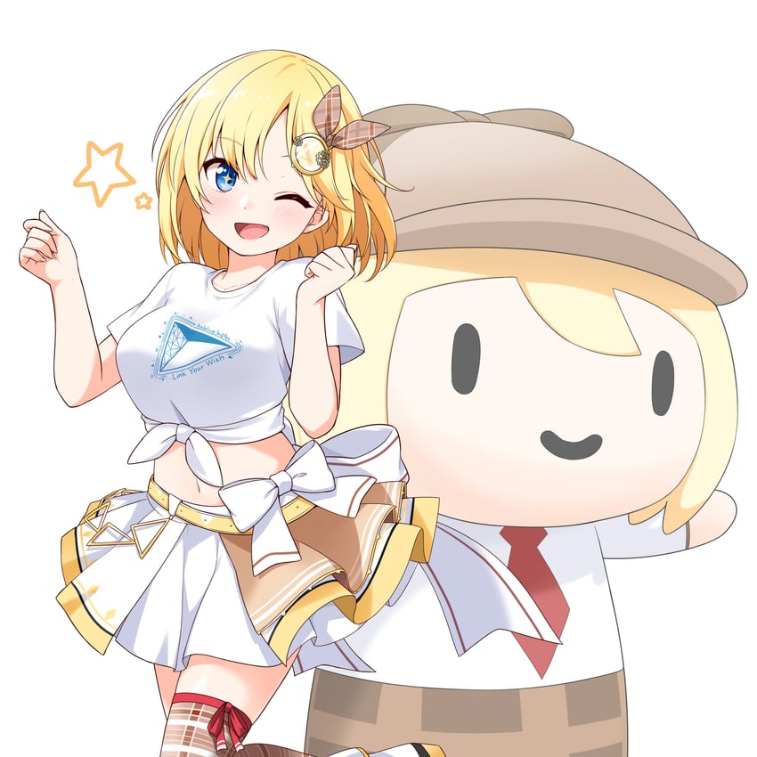 watson amelia and smol ame (hololive and 1 more) drawn by felutiahime