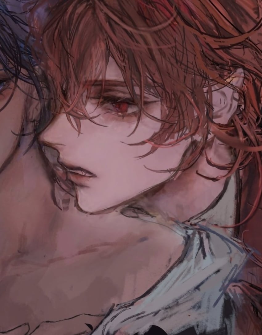 diluc and kaeya (genshin impact) drawn by hayuru_(i_iiiiiu)