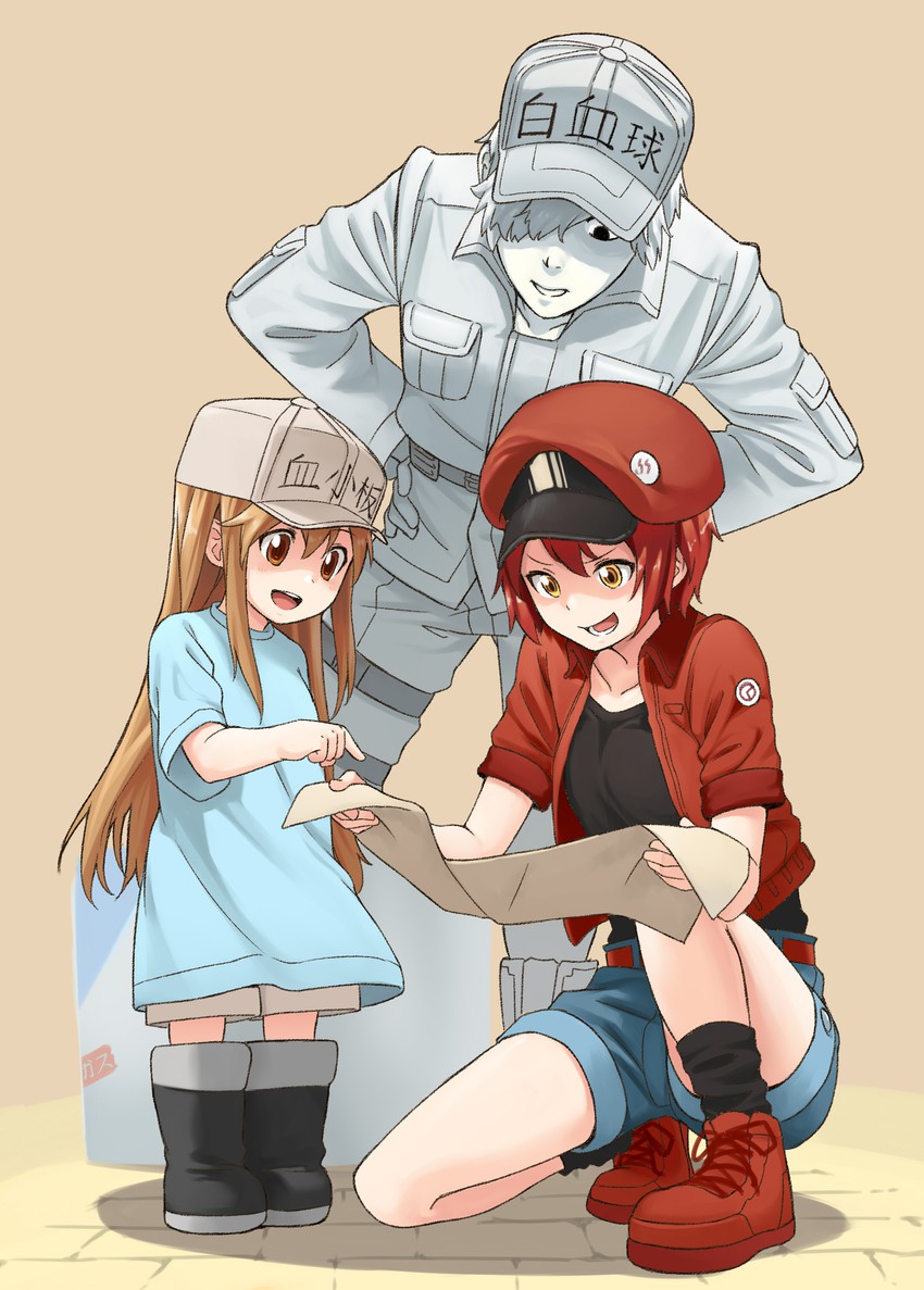 platelet, white blood cell, red blood cell, ae-3803, and u-1146 (hataraku saibou) drawn by lkqyan