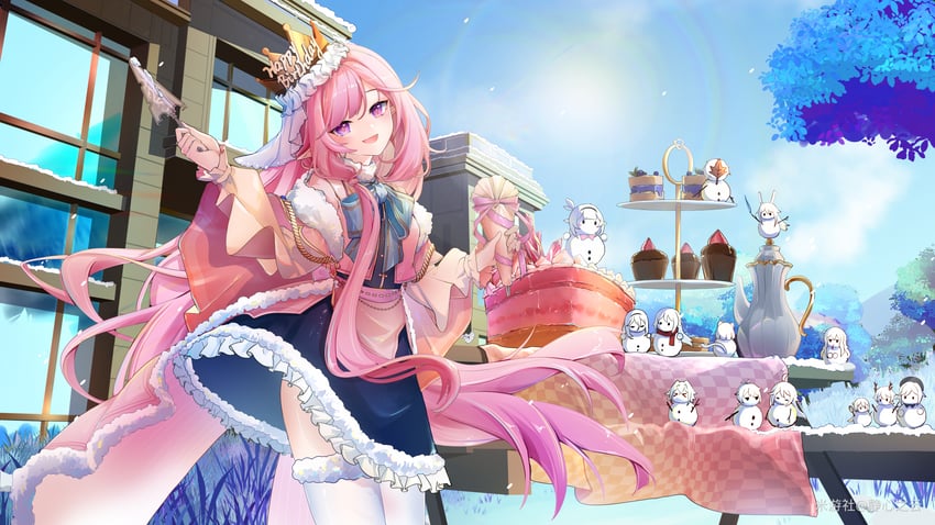 fu hua, elysia, yae sakura, mobius, aponia, and 8 more (honkai and 1 more) drawn by jingxinzhiyun