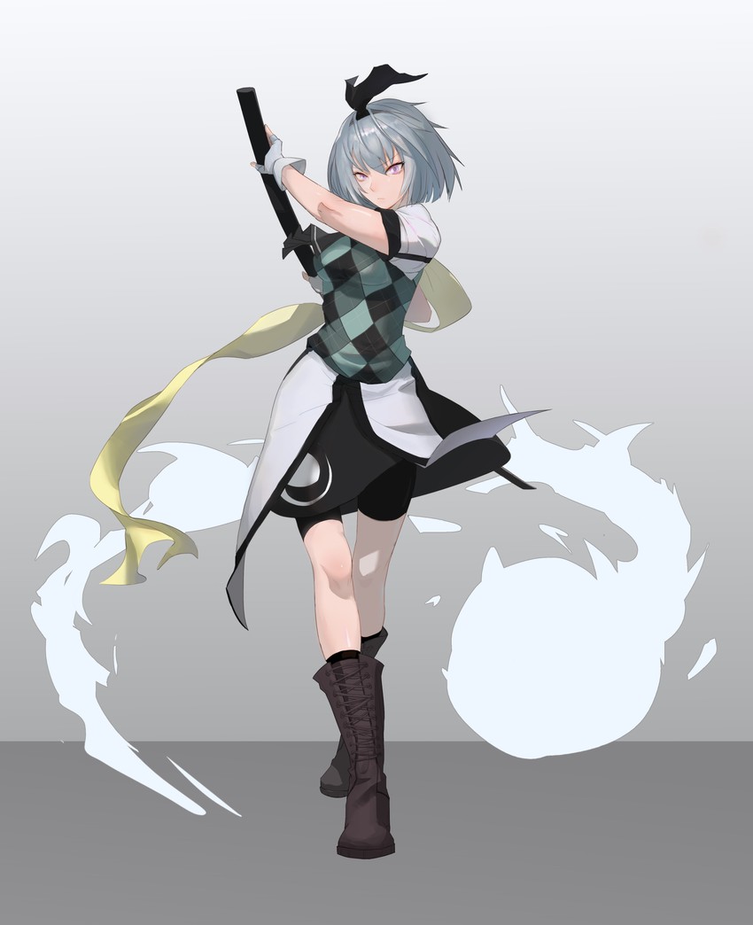 konpaku youmu (touhou and 2 more) drawn by fance