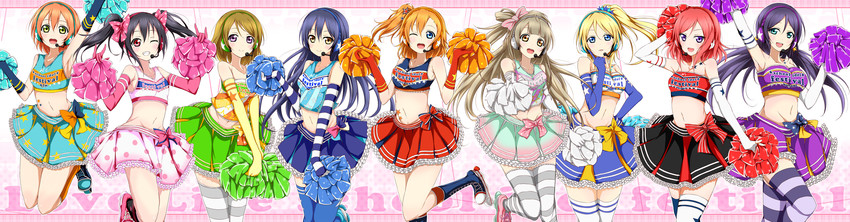 nishikino maki, tojo nozomi, sonoda umi, yazawa nico, ayase eli, and 4 more (love live! and 2 more) drawn by karamoneeze