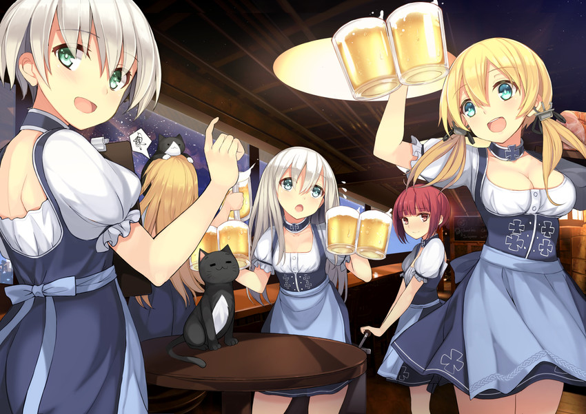prinz eugen, bismarck, z1 leberecht maass, z3 max schultz, u-511, and 1 more (kantai collection) drawn by dreamlight2000