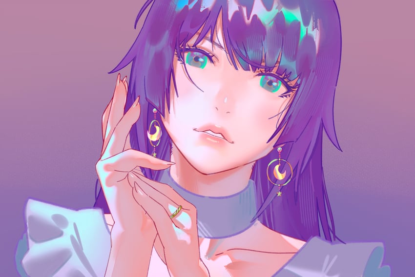 senjougahara hitagi (monogatari) drawn by rapa_rachi
