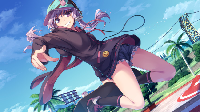 yuzuki yukari (vocaloid and 2 more) drawn by flask_(pandora)
