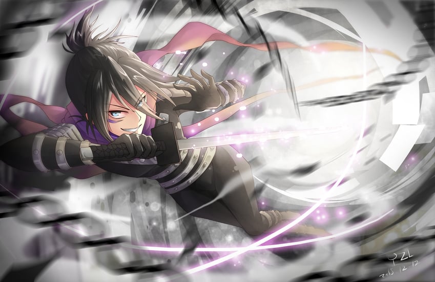 onsoku no sonic (one-punch man) drawn by yzl_(pixiv8827325)