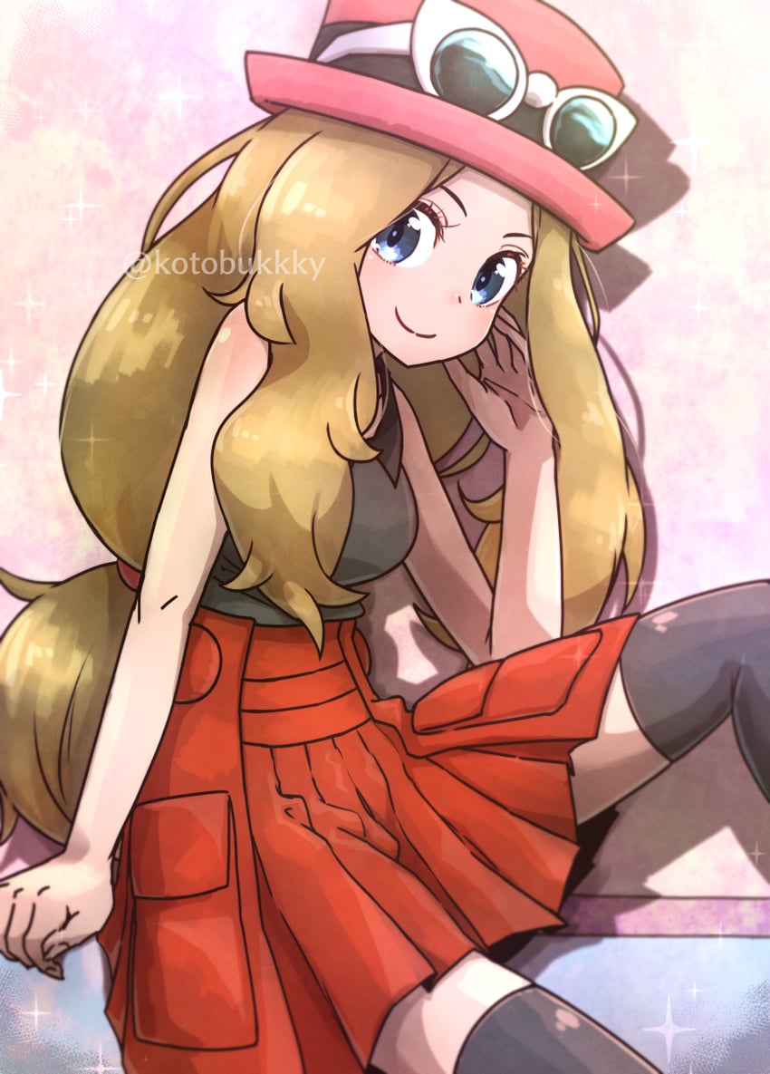 serena (pokemon and 1 more) drawn by kotobukkii_(yt_lvlv)