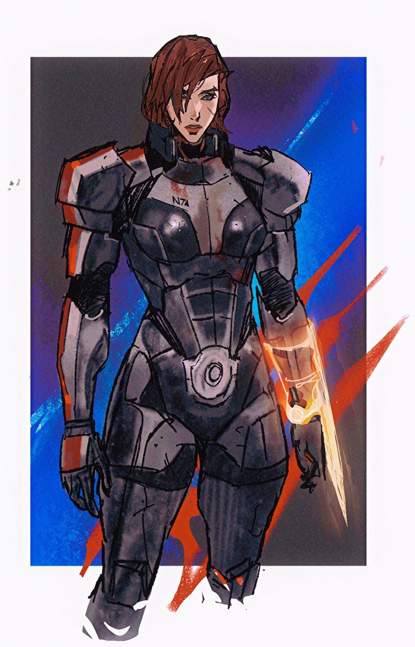 commander shepard (mass effect and 1 more) drawn by cbb_(tuucoo)