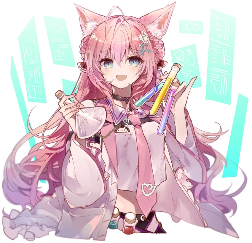 hakui koyori and kokoro (hololive) drawn by cyawa