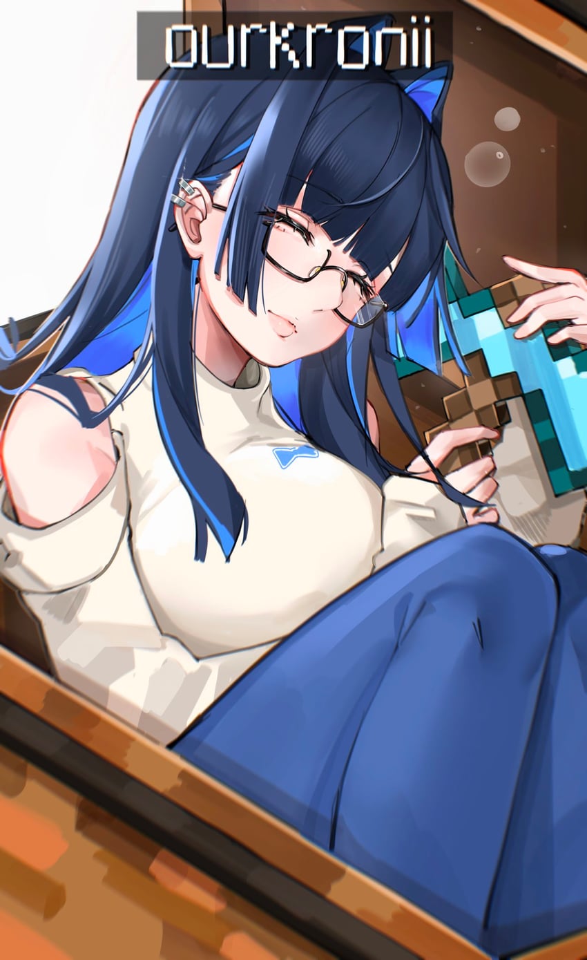 ouro kronii (hololive and 2 more) drawn by punapple