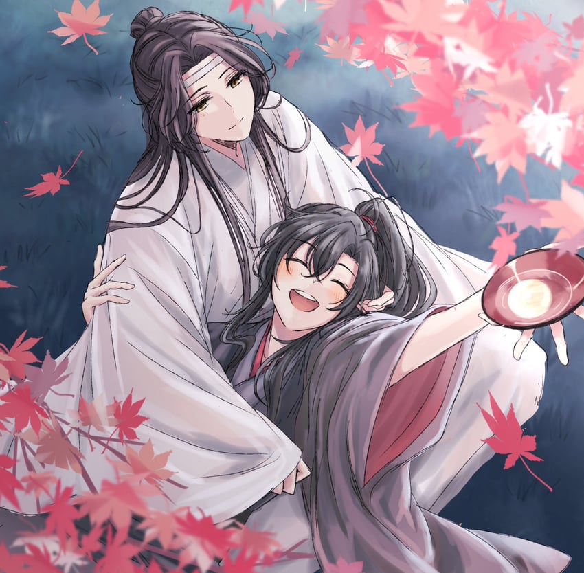 wei wuxian and lan wangji (modao zushi) drawn by semiusa1010