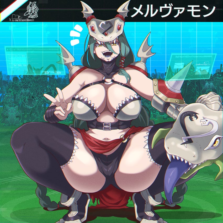 mervamon (digimon) drawn by dclaret