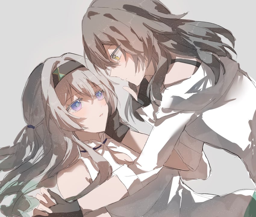 trailblazer, firefly, and stelle (honkai and 1 more) drawn by minutes_(minutes_draw)