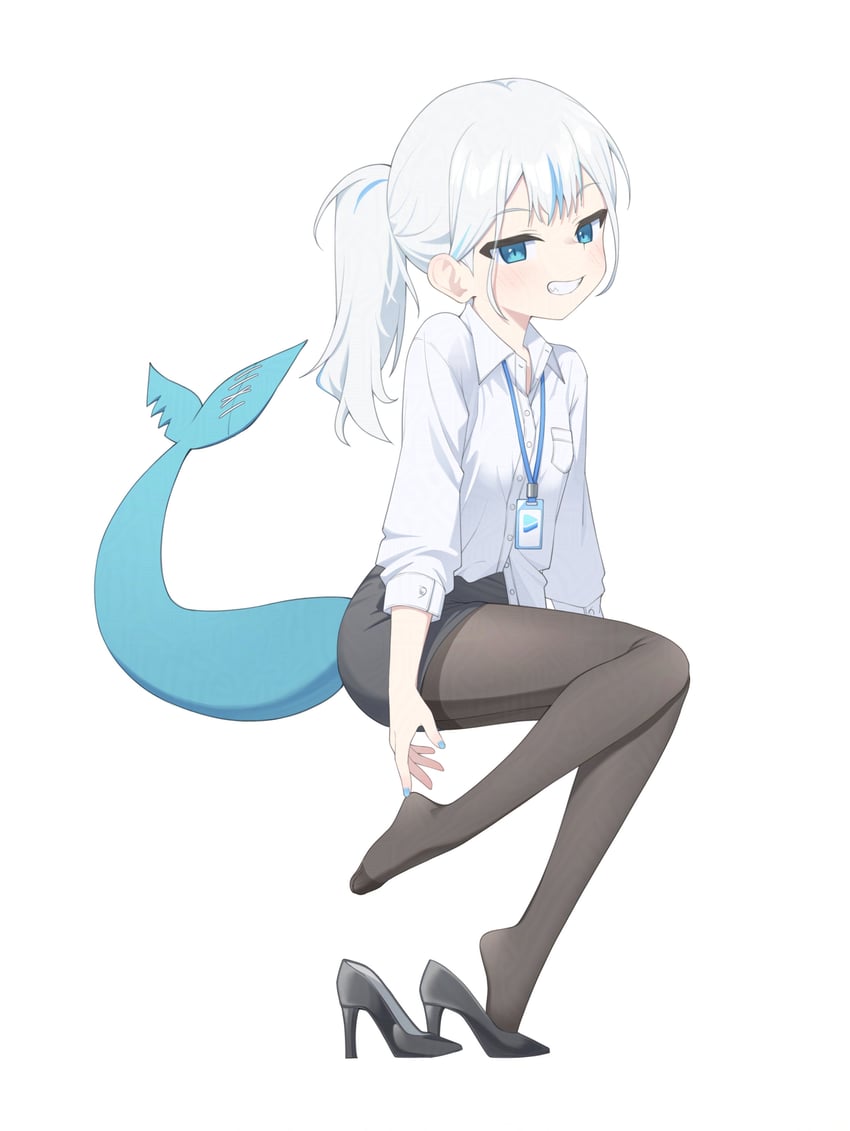 gawr gura (hololive and 1 more) drawn by ugaaaa1