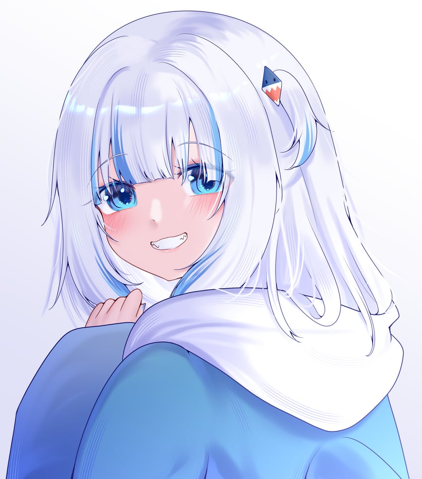 gawr gura (hololive and 1 more) drawn by sillymyne