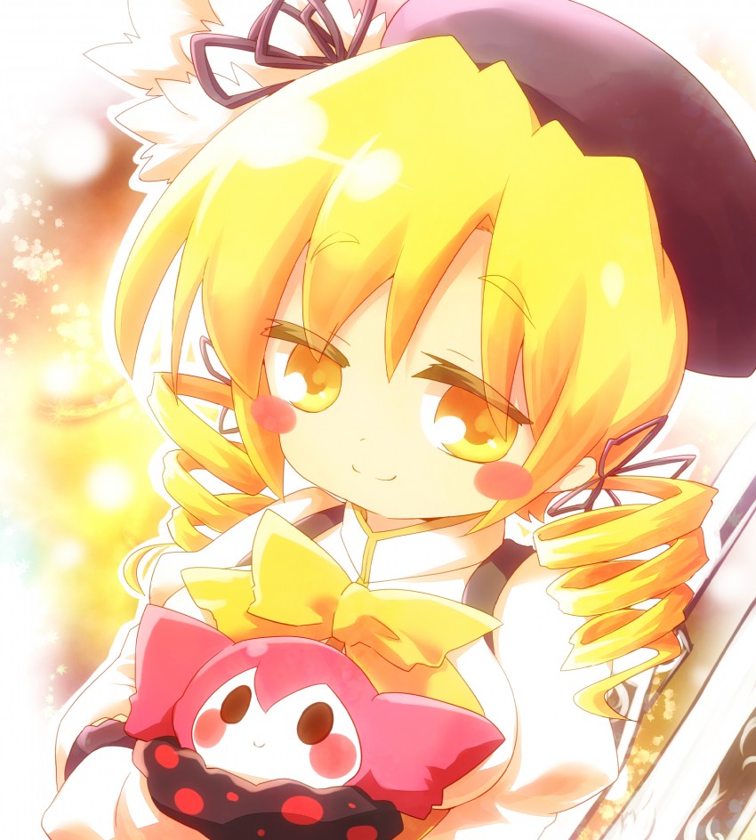tomoe mami and charlotte (mahou shoujo madoka magica) drawn by ayakashi_(monkeypanch)