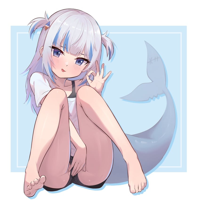 gawr gura (hololive and 1 more) drawn by hirotaka0125
