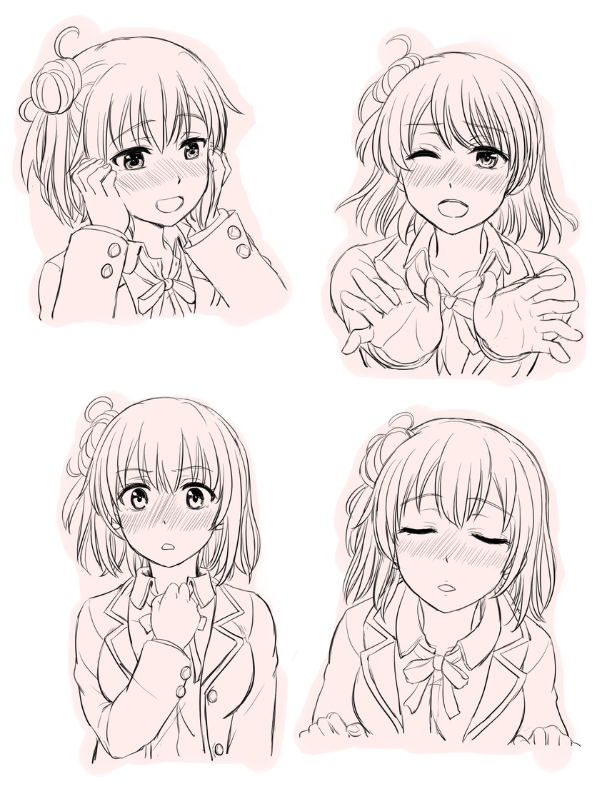 yuigahama yui (yahari ore no seishun lovecome wa machigatteiru.) drawn by inanaki_shiki