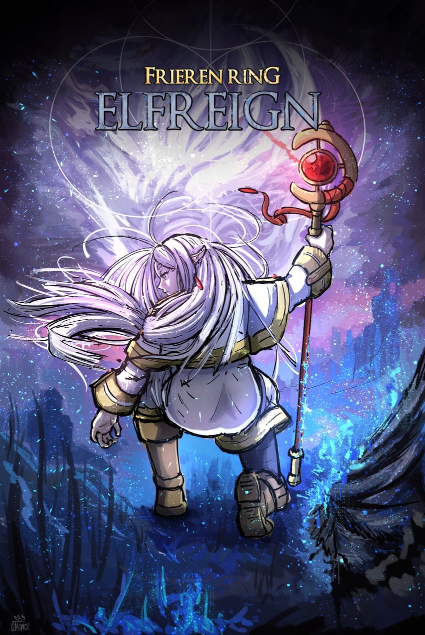 frieren (sousou no frieren and 2 more) drawn by ononotsu