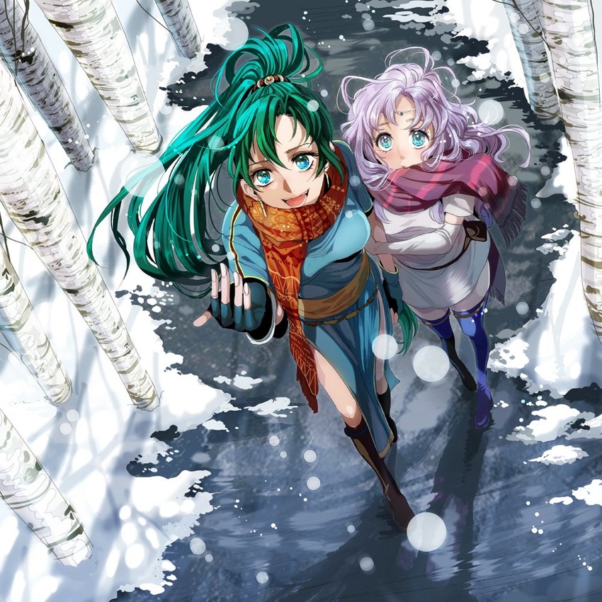 lyn and florina (fire emblem and 1 more) drawn by tsuko_(25mnts)